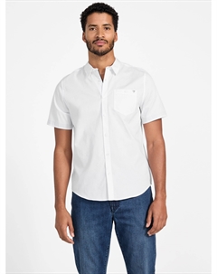 Текстурированная рубашка Wayne, цвет pure white Guess factory