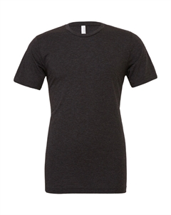 Мужская холщовая футболка Triblend с круглым вырезом и коротким рукавом, цвет charcoal black triblend Bella+canvas