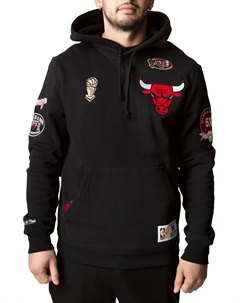 Мужская толстовка с капюшоном NBA Chicago Bulls Champ City черного цвета Mitchell and ness