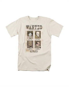 Футболка с коротким рукавом для взрослых с постером DC Comics Wanted, кремовый Gildan