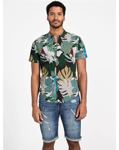 Рубашка с принтом пальмы Калани, цвет over night oats Guess factory
