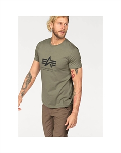 Футболка "Базовая футболка", оливковый Alpha industries