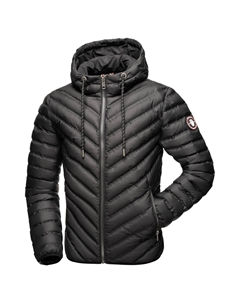 Стеганая куртка Наваху "Фей-Тун" с капюшоном, стильная переходная куртка с капюшоном, черный Navahoo