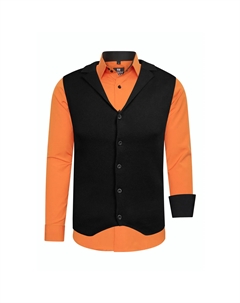 Рубашка с длинными рукавами Расти Нила, включая рубашку с длинными рукавами и жилет, цвет Orange Rusty neal