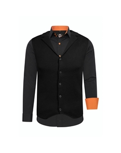 Рубашка с длинными рукавами Расти Нила, включая рубашку с длинными рукавами и жилет, оранжевый Rusty neal