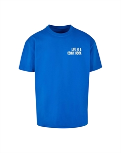 Футболка "Мужская футболка с комиксами Heavy Oversized ", синий Merchcode