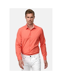 Рубашка с длинными рукавами и контрастным внутренним воротником, розовый Rusty neal