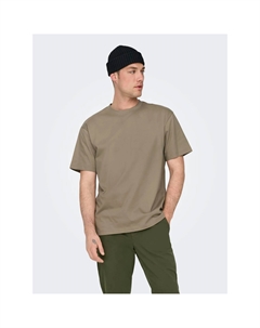 Рубашка с круглым вырезом "ONSFRED RLX SS TEE", серый Only & sons