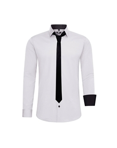 Рубашка с длинными рукавами и галстуком, серый Rusty neal