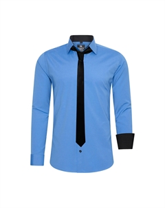 Рубашка с длинными рукавами и галстуком, черный Rusty neal