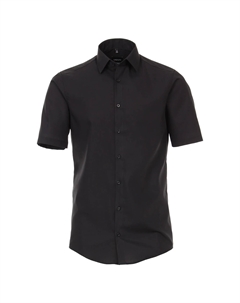 Деловая рубашка "Деловая рубашка с коротким рукавом однотонная", черный Venti
