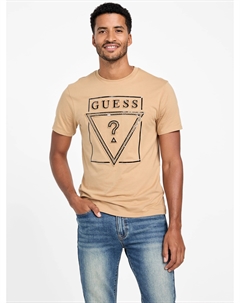 Футболка с логотипом Eco Itzel, цвет toasted taupe Guess factory
