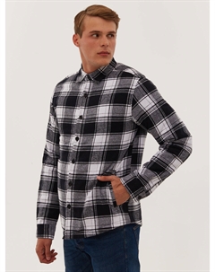 Рубашка из фланели в клетку Montell, черный/белый Bench