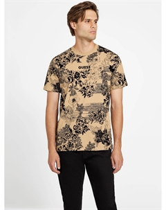 Футболка с принтом «Перо», цвет toasted taupe Guess factory