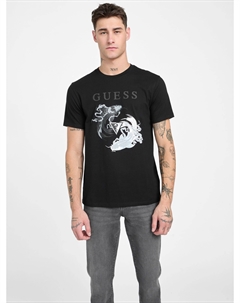 Футболка с принтом Eco Ogon, черный Guess factory