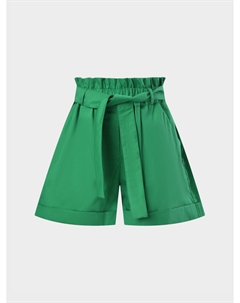 Шорты с поясом, зеленые Dolce&gabbana