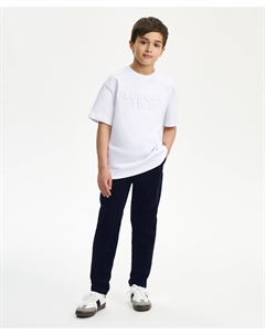 Брюки для мальчика вельветовые синие Gulliver