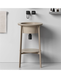 Консоль с керамической раковиной Bequem AC2630MK хаки матовый Abber