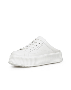 Кроссовки на ребристой платформе, белый Deep breath