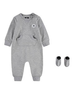 Комбинезон-конверс "LIL CHUCK COVERALL W/ SOCK BOOTIE S" (комплект), серый Converse