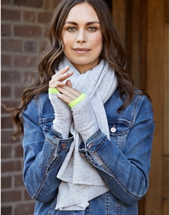 Кашемировые гетры на запястья, серый Cove