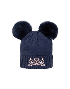 Шапка-бини «Принцесса и пони», темно-синий Little rider