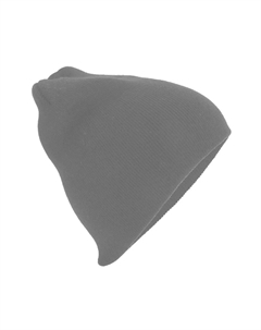 Простая базовая вязаная зимняя шапка-бини, серый Beechfield®
