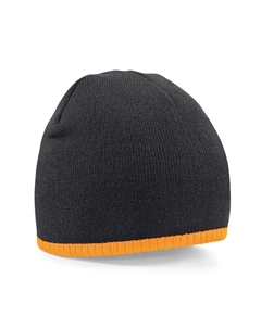 Простая базовая вязаная зимняя шапка-бини, черный Beechfield®