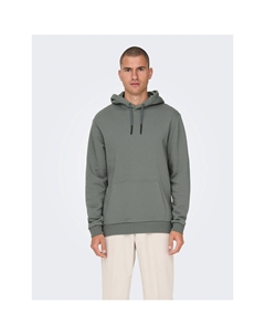 Толстовка мужская с капюшоном Ceres Life зеленый Only & sons