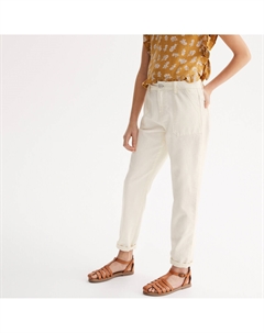 Брюки плотницкого стиля бежевый La redoute collections