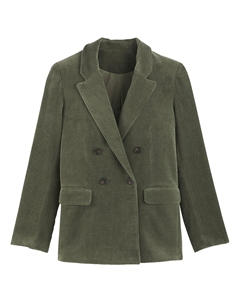 Блейзер длинный широкого покроя зеленый Laredoute