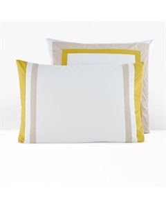 Наволочка из биохлопковой перкали Fraicheur белый Laredoute