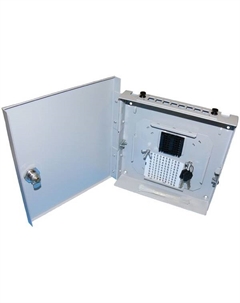 Бокс настенный НКРУ-A8-Мини-SC на 8 портов SC, со сплайс пластиной (без пигтейлов и проходных адаптеров) Vimcom