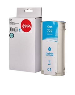 Картридж струйный B3P19A (№727 Cyan) для HP Designjet T920/T930/T1500/T1530/T2500/T2530, водорастворимый тип чернил, голубой Sakura