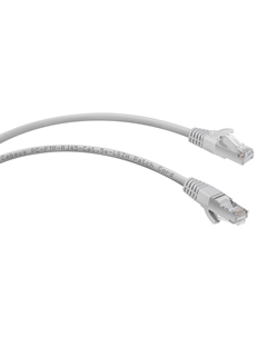 Кабель патч-корд F/UTP 5e кат. 0,3м PC-FTP-RJ45-Cat.5e-0.3m-LSZH экранированный, серый Cabeus
