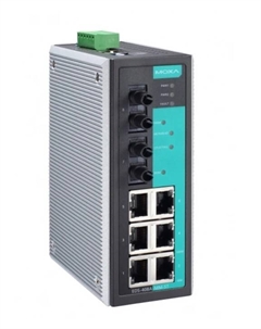 Коммутатор управляемый EDS-408A-MM-ST-T 6x10/100 BaseTx ports, 2 multi mode 100 BaseFx,ST Moxa