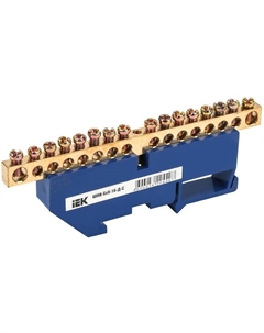 Шина YNN10-69-16D-K07 N ноль на DIN-изол ШНИ-6х9-16-Д-С Iek