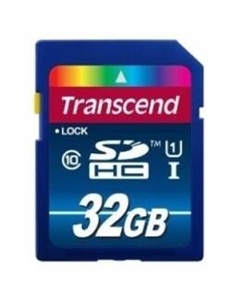 Карта памяти 32GB TS32GSDU1 SDHC Class 10 UHS-1 Premium Transcend