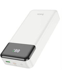 Аккумулятор внешний портативный Hoco J102A COOL FIGURE WHITE 20000mAh QC/PD 20W 5A USB-A/USB-C белый