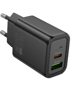 Зарядное устройство сетевое Hoco Gentle PD30W+QC3.0 Hoco 44358 30W 3A (PD+QC)