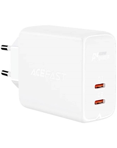 Зарядное устройство сетевое ACEFAST A9 двухпортовое, 40W, USB Type-C/USB Type-C, белое Acefast