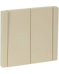 Переключатель двухклавишный FP-V22-0-10-1-K10 FORTE&PIANO 10А FP407 ваниль Iek