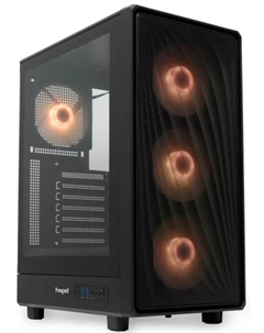 Корпус ATX M510 без БП, боковая панель из закалённого стекла, 2*USB 3.0 Hspd