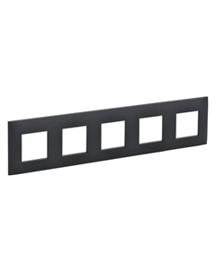 Рамка пятерная SK-M52-K53 SKANDY SK-F05G Графит Iek