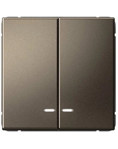 Выключатель двухклавишный GAL000651 ArtGallery сх.5, 10АХ, механизм, мокко Systeme electric