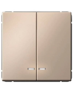 Выключатель двухклавишный GAL001251 ArtGallery сх.5, 10АХ, механизм, Песочный Systeme electric