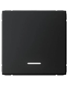 Выключатель одноклавишный с подсветкой GAL001013 ArtGallery сх.1а, 10АХ, механизм, карбон Systeme electric