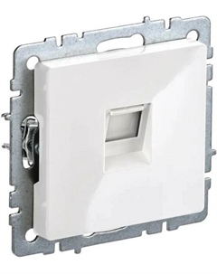 Розетка компьютерная BR-K10-2-K01 BRITE RJ45 кат.6 РК11-БрБ Белый Iek