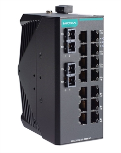 Коммутатор EDS-2016-ML-MM-SC Unmanaged Ethernet switch with 14 10/100BaseT(X) ports, 2 100BaseFX multi-mode ports with SC connectors Moxa