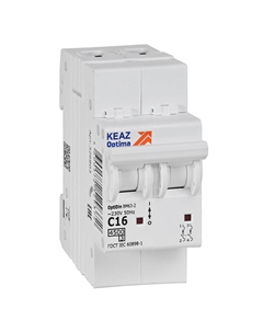 Автоматический выключатель 326803 OptiDin BM63-2C16-4,5-УХЛ3 Кэаз